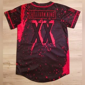 Sullivan King "Blood" Baseball Jersey (LIMITED OBSIDIAN BLACK) BARELY WORN